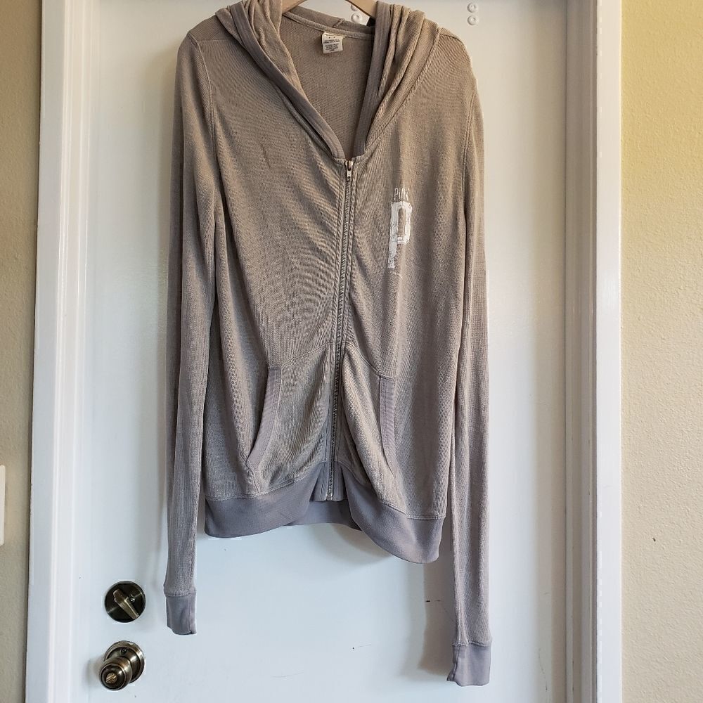 Pink by VS light zippered jacket